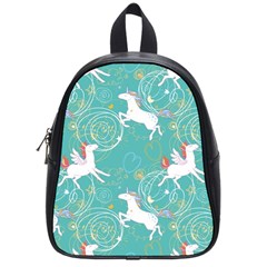 Magical Flying Unicorn Pattern School Bag (Small)