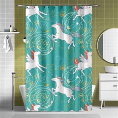 Magical Flying Unicorn Pattern Shower Curtain 48  x 72  (Small) 