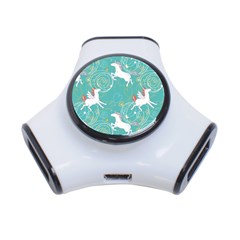 Magical Flying Unicorn Pattern 3-port Usb Hub by Bigfootshirtshop