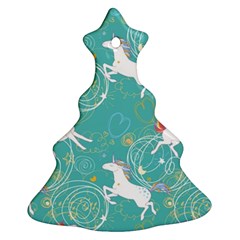 Magical Flying Unicorn Pattern Ornament (Christmas Tree) 