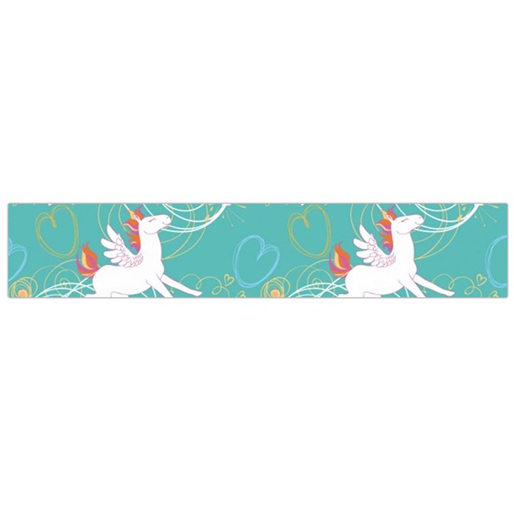 Magical Flying Unicorn Pattern Large Flano Scarf 