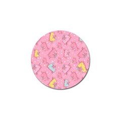 Unicorns Eating Ice Cream Pattern Golf Ball Marker by Bigfootshirtshop