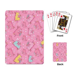 Unicorns Eating Ice Cream Pattern Playing Card by Bigfootshirtshop