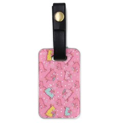 Unicorns Eating Ice Cream Pattern Luggage Tags (one Side)  by Bigfootshirtshop