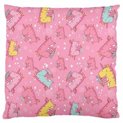 Unicorns Eating Ice Cream Pattern Large Cushion Case (one Side) by Bigfootshirtshop