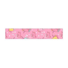 Unicorns Eating Ice Cream Pattern Flano Scarf (mini) by Bigfootshirtshop