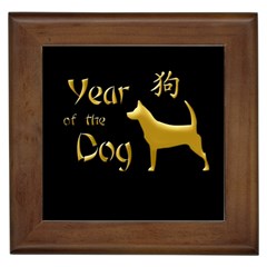 Year Of The Dog - Chinese New Year Framed Tiles by Valentinaart