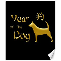 Year Of The Dog - Chinese New Year Canvas 20  X 24   by Valentinaart