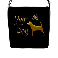 Year Of The Dog - Chinese New Year Flap Messenger Bag (l)  by Valentinaart