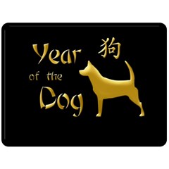 Year Of The Dog - Chinese New Year Double Sided Fleece Blanket (large)  by Valentinaart