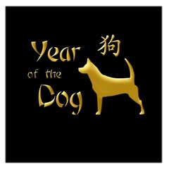 Year Of The Dog - Chinese New Year Large Satin Scarf (square) by Valentinaart