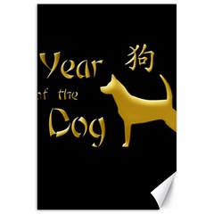 Year Of The Dog - Chinese New Year Canvas 20  X 30   by Valentinaart