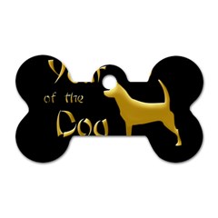 Year Of The Dog - Chinese New Year Dog Tag Bone (two Sides) by Valentinaart