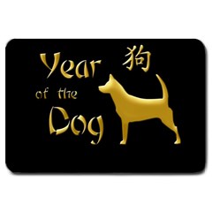 Year Of The Dog - Chinese New Year Large Doormat  by Valentinaart