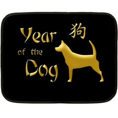 Year Of The Dog - Chinese New Year Fleece Blanket (mini) by Valentinaart