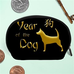 Year Of The Dog - Chinese New Year Accessory Pouches (large)  by Valentinaart