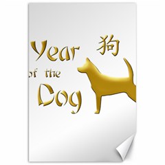 Year Of The Dog - Chinese New Year Canvas 20  X 30   by Valentinaart