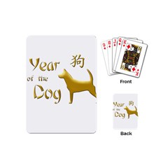 Year Of The Dog - Chinese New Year Playing Cards (mini)  by Valentinaart