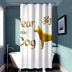 Year Of The Dog - Chinese New Year Shower Curtain 36  X 72  (stall)  by Valentinaart