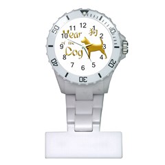 Year Of The Dog - Chinese New Year Plastic Nurses Watch by Valentinaart