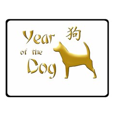 Year Of The Dog - Chinese New Year Double Sided Fleece Blanket (small)  by Valentinaart