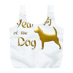 Year Of The Dog - Chinese New Year Full Print Recycle Bags (l)  by Valentinaart