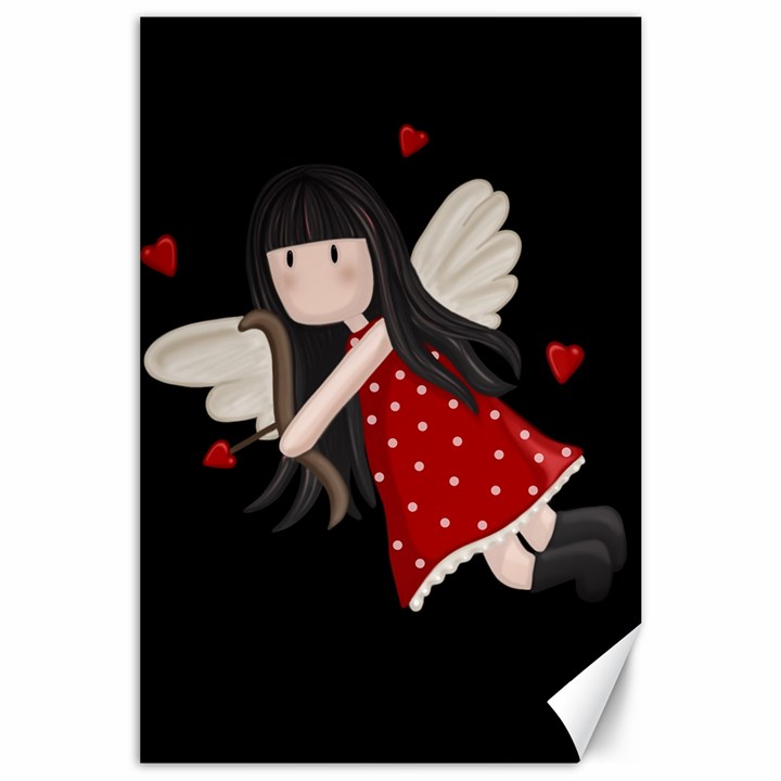 Cupid girl Canvas 24  x 36 