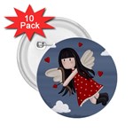 Cupid girl 2.25  Buttons (10 pack)  Front