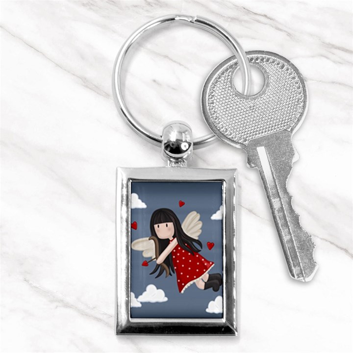 Cupid girl Key Chains (Rectangle) 