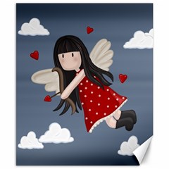 Cupid girl Canvas 8  x 10 