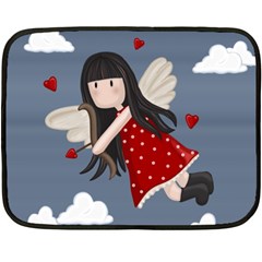 Cupid girl Fleece Blanket (Mini)