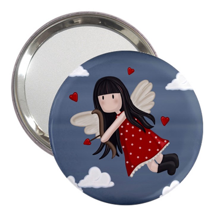 Cupid girl 3  Handbag Mirrors