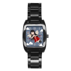 Cupid girl Stainless Steel Barrel Watch