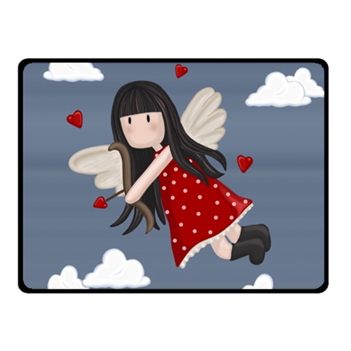 Cupid girl Double Sided Fleece Blanket (Small) 