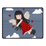 Cupid girl Double Sided Fleece Blanket (Small)  45 x34  Blanket Back