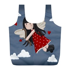 Cupid girl Full Print Recycle Bags (L) 