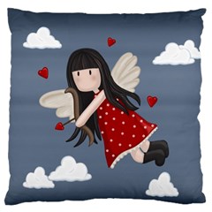 Cupid girl Standard Flano Cushion Case (One Side)