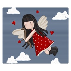 Cupid girl Double Sided Flano Blanket (Small) 