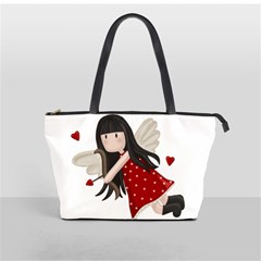 Cupid Girl Shoulder Handbags by Valentinaart