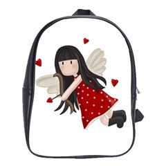 Cupid Girl School Bag (large) by Valentinaart