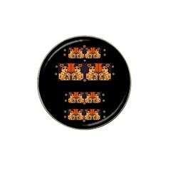 Geisha With Friends In Lotus Garden Having A Calm Evening Hat Clip Ball Marker by pepitasart