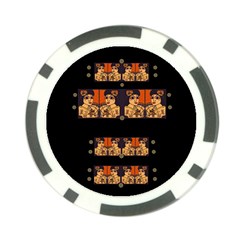 Geisha With Friends In Lotus Garden Having A Calm Evening Poker Chip Card Guard (10 Pack) by pepitasart