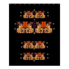 Geisha With Friends In Lotus Garden Having A Calm Evening Shower Curtain 60  X 72  (medium)  by pepitasart