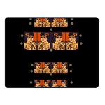 Geisha With Friends In Lotus Garden Having A Calm Evening Double Sided Fleece Blanket (Small)  45 x34  Blanket Front