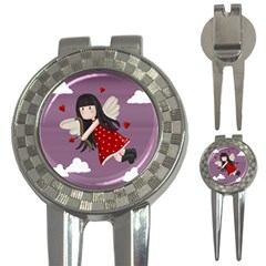 Cupid Girl 3-in-1 Golf Divots by Valentinaart