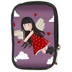 Cupid Girl Compact Camera Cases by Valentinaart