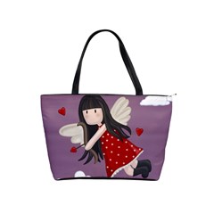 Cupid Girl Shoulder Handbags by Valentinaart