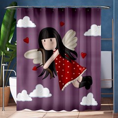 Cupid Girl Shower Curtain 60  X 72  (medium)  by Valentinaart