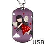 Cupid girl Dog Tag USB Flash (Two Sides) Front