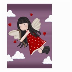 Cupid Girl Small Garden Flag (two Sides) by Valentinaart